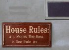EM2892 Magneet: House rules: #1. Mom's the boss ... EM2892