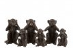 j-line 6470 Set van 3 apen Horen, zien en zwijgen L