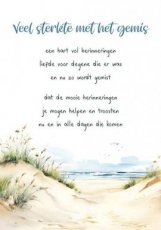 Artige Compassion 03 Wenskaart Veel sterkte met het gemis