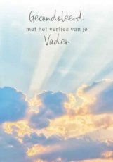 Artige Compassion 06 Wenskaart Gecondoleerd met het verlies van je vader