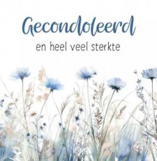 Artige Compassion 55 Wenskaart Gecondoleerd en heel veel sterkte