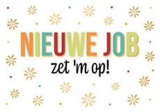 Artige Daisy 08 Wenskaart Nieuwe job