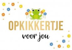 Wenskaart Opkikkertje