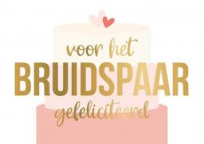 Artige Daisy 22 Wenskaart Voor het bruidspaar