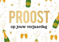 Wenskaart Proost op jouw verjaardag
