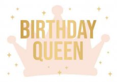 Artige Daisy 51 Wenskaart Birthday queen
