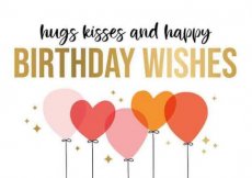 Artige Daisy 53 Wenskaart Hugs, kisses and