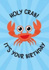 Artige Fun 28 Wenskaart Holy crab