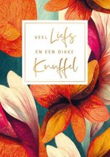 Wenskaart Veel liefs en een dikke knuffel