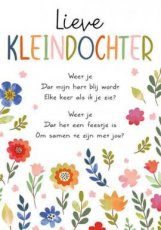 Artige Intense 46 Wenskaart Kleindochter