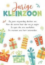 Wenskaart Jarige kleinzoon Intense