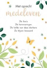 Artige Intense 62 Wenskaart Met oprecht medeleven