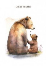Wenskaart Dikke knuffel