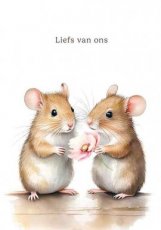 Wenskaart Liefs van ons