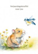 Wenskaart Verjaardagsknuffel