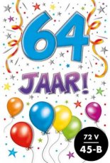 Wenskaart 64 jaar That funny age