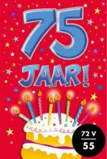 Wenskaart 75 jaar