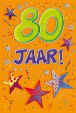 Wenskaart 80 jaar