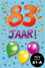 Wenskaart 83 jaar. That funny age