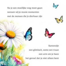 Wenskaart Moeilijke weg. Uit het hart