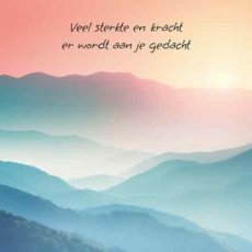 Artige Uit het hart 38 Wenskaart Veel sterkte en kracht
