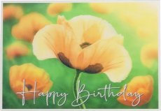 3D wenskaart Happy birthday