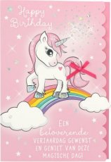 Wenskaart Happy birthday
