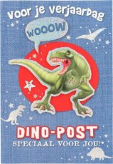 Wenskaart Dino-post