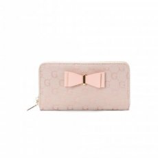 Roze portemonnee met strik
