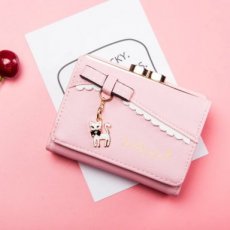 Roze portemonnee met katje
