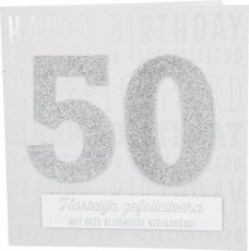 Wenskaart 50 jaar Glamour