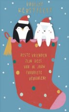 Wenskaart Vrolijk kerstfeest