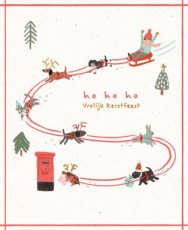 Wenskaart Ho ho ho