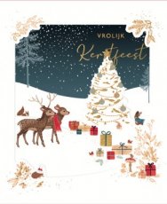 Wenskaart Vrolijk kerstfeest