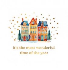 Wenskaart It's the most wonderful time of the year