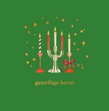 Wenskaart Gezellige kerst