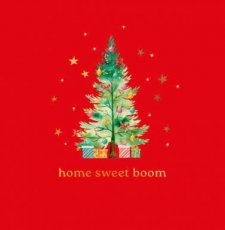 Kerst Cosi Artige 15 Wenskaart Home sweet boom
