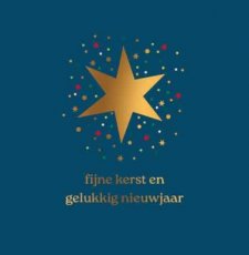 Wenskaart Fijne kerst en gelukkig nieuwjaar