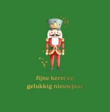 Wenskaart Fijne kerst en gelukkig nieuwjaar