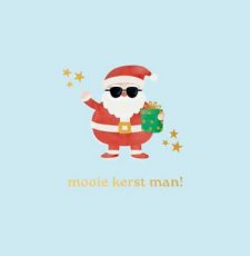 Kerst Cosi Artige 20 Wenskaart Mooie kerst man