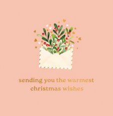 Kerst Cosi Artige 22 Wenskaart Sending you the warmest christmas wishes