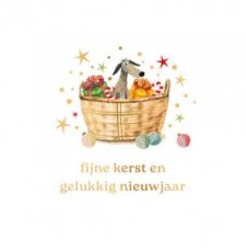 Wenskaart Fijne kerst en gelukkig nieuwjaar