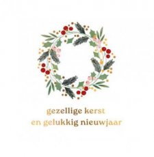 Kerst Cosi Artige 58 Wenskaart Gezellige kerst en gelukkig nieuwjaar