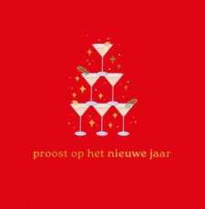 Wenskaart Proost op het nieuwe jaar