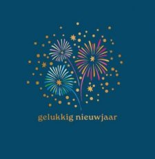 Wenskaart Gelukkig nieuwjaar