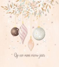 Kerst Hangpakje kerst lannoo V03 Pakketje van 8 nieuwjaarskaarten met envelop