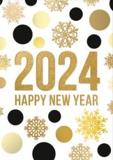 Kerst Hangpakje Paperclip New Year 2024 01 Pakketje met 10 nieuwjaarskaarten