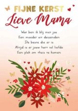 Kerstkaart Lieve mama