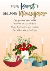 Wenskaart Fijne Kerst & Gelukkig Nieuwjaar