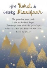 Wenskaart Fijne Kerst & Gelukkig Nieuwjaar